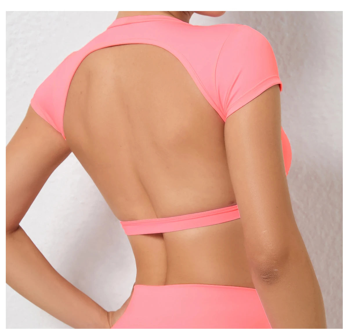 Seamless Breathable Sports knit Backless Bra