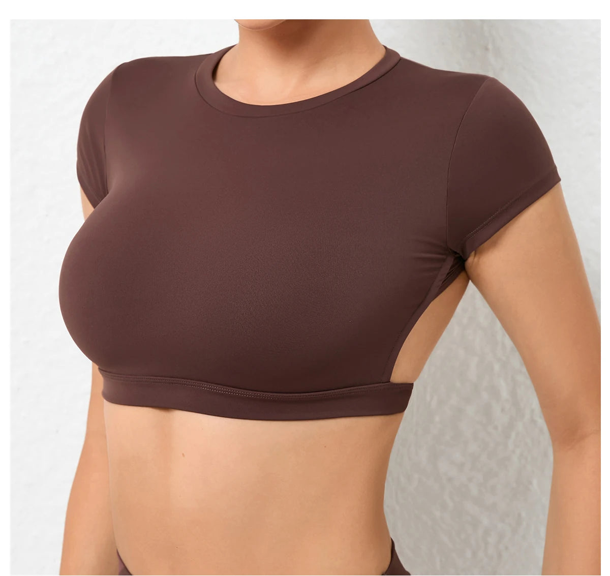 Seamless Breathable Sports knit Backless Bra
