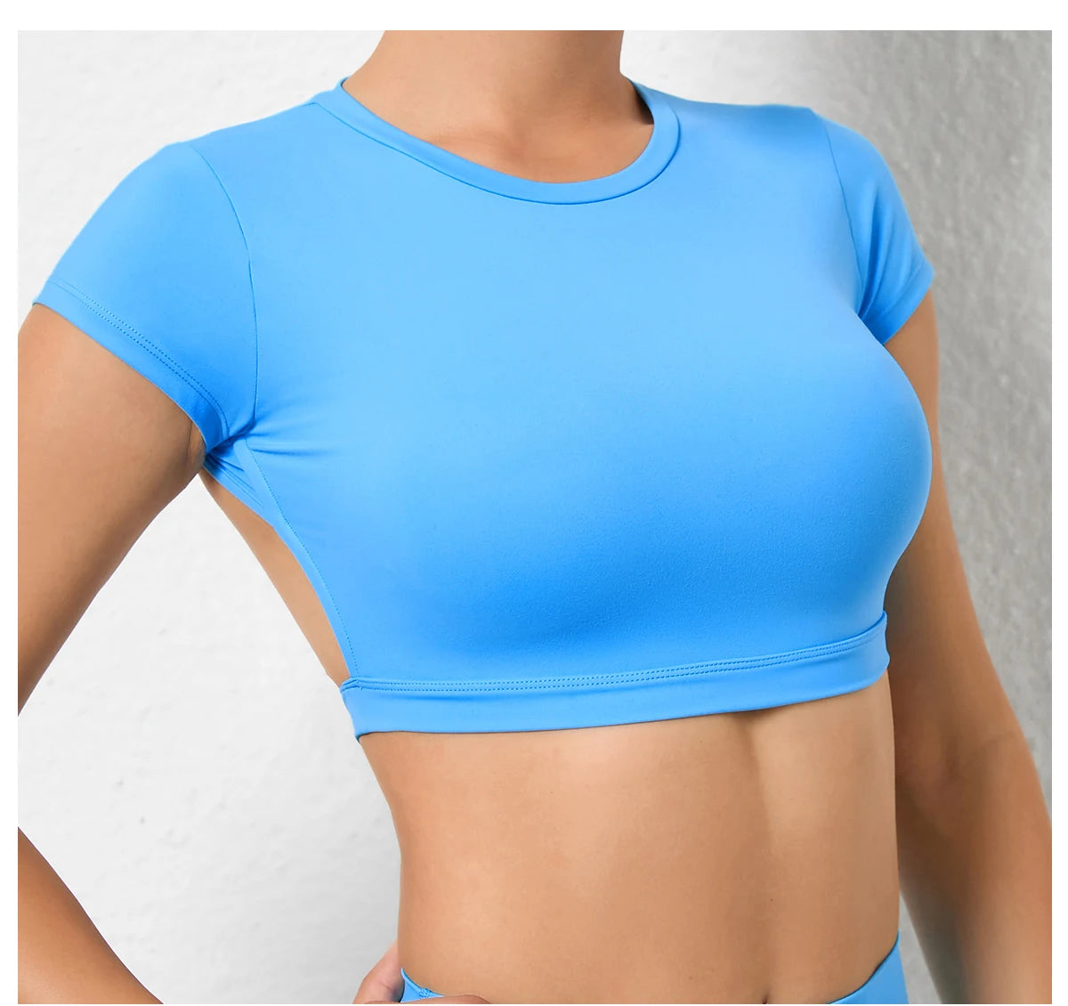 Seamless Breathable Sports knit Backless Bra