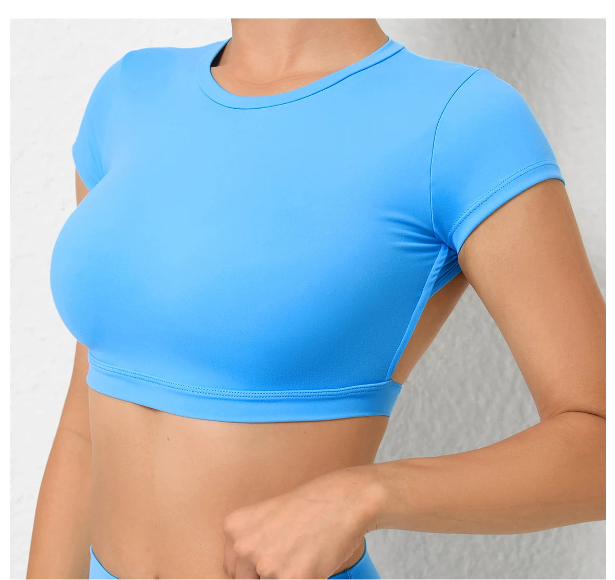 Seamless Breathable Sports knit Backless Bra