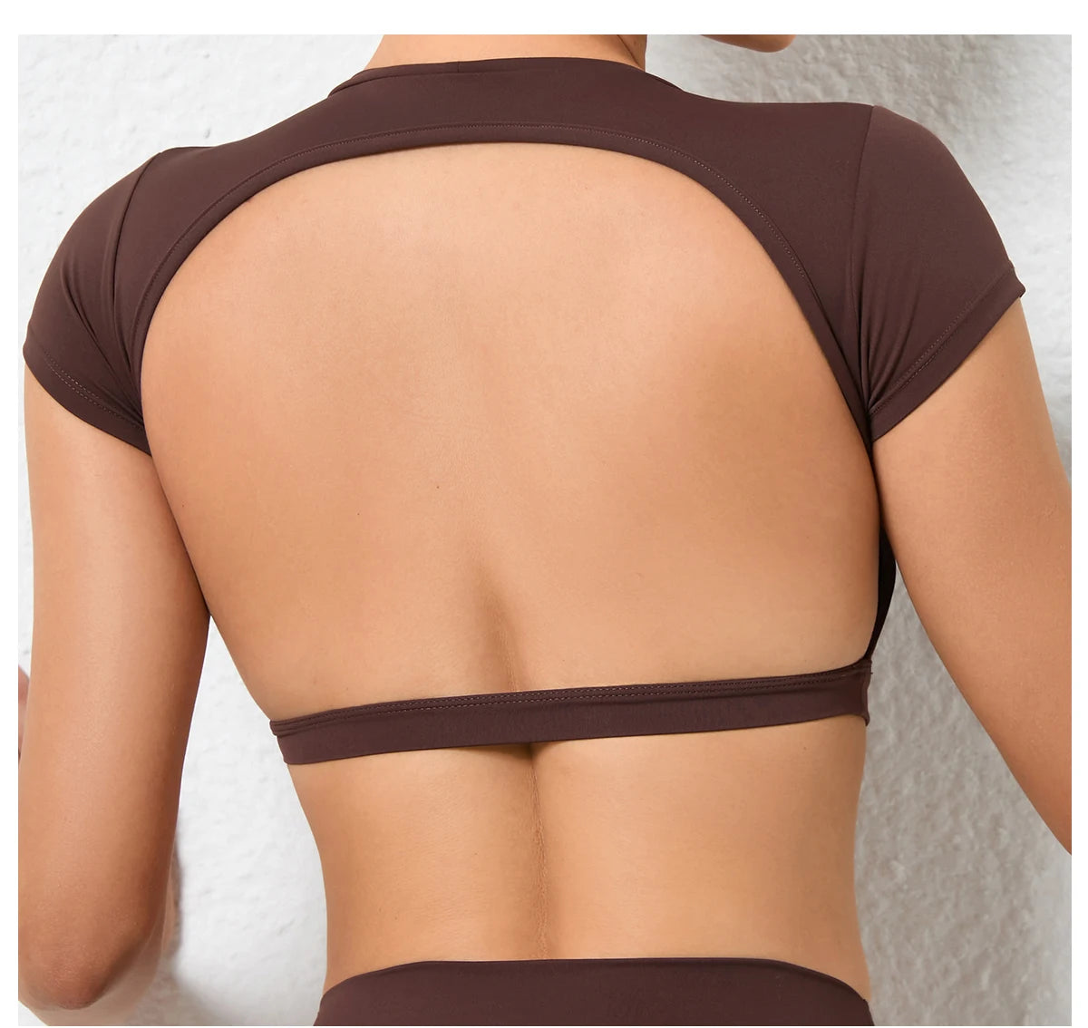 Seamless Breathable Sports knit Backless Bra