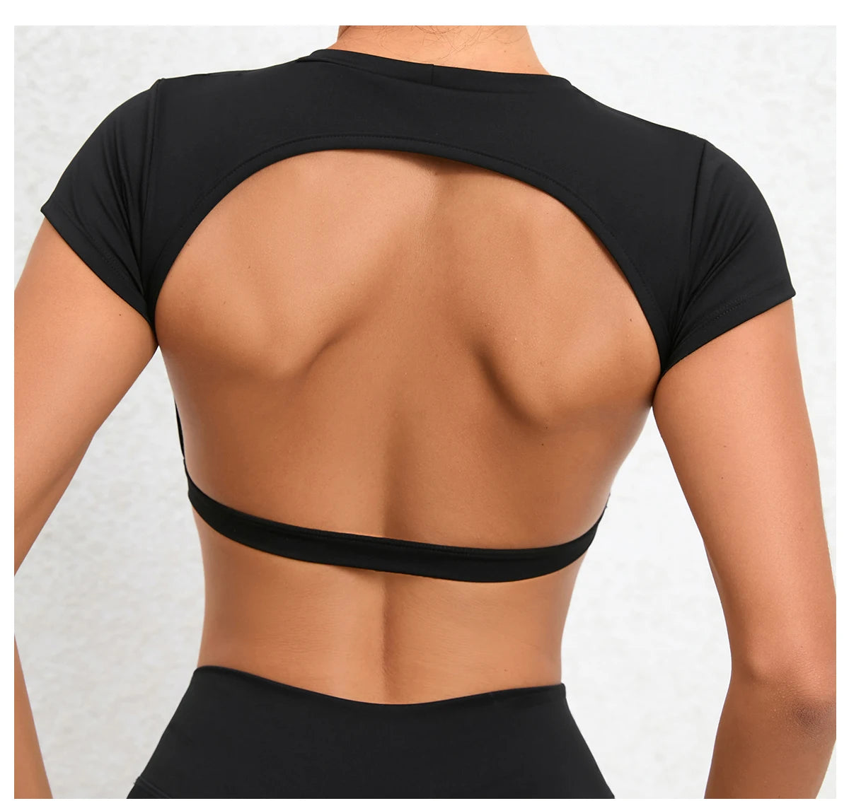 Seamless Breathable Sports knit Backless Bra