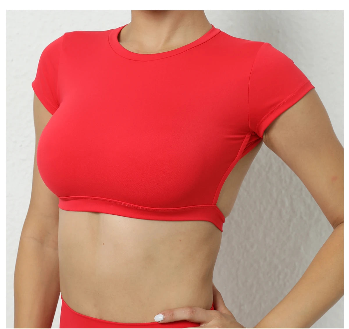 Seamless Breathable Sports knit Backless Bra