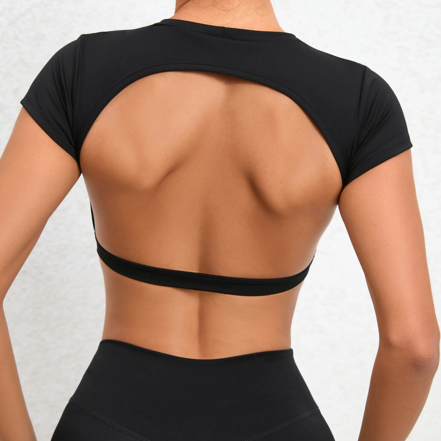 Seamless Breathable Sports knit Backless Bra