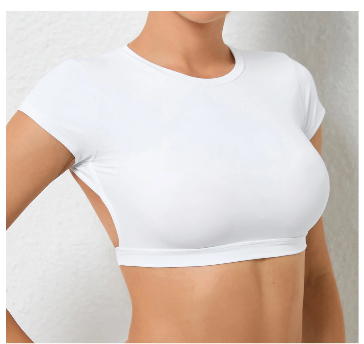 Seamless Breathable Sports knit Backless Bra