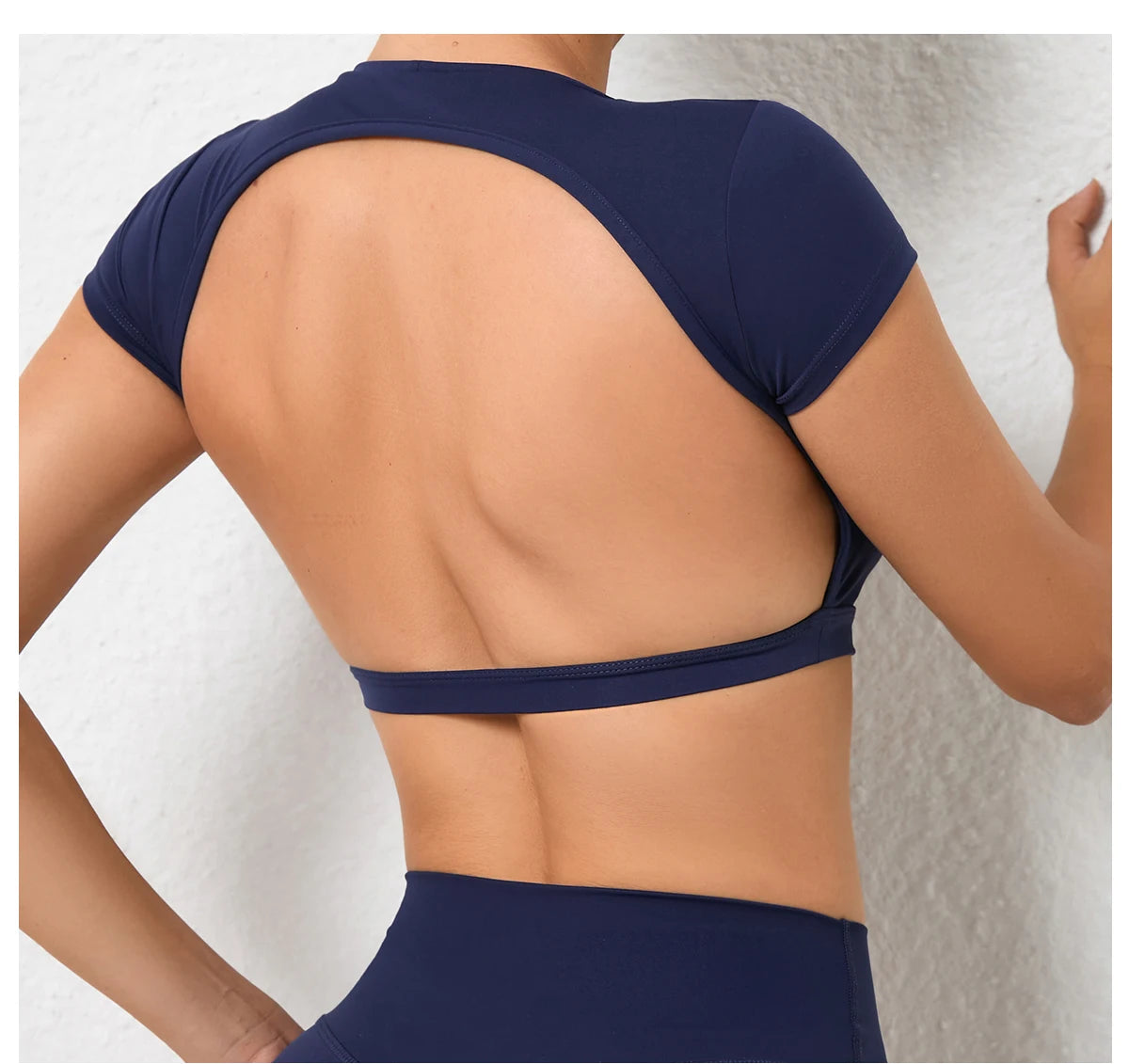 Seamless Breathable Sports knit Backless Bra