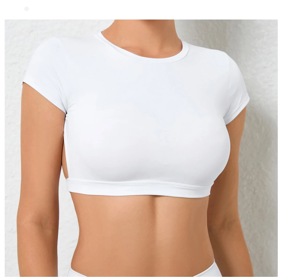 Seamless Breathable Sports knit Backless Bra
