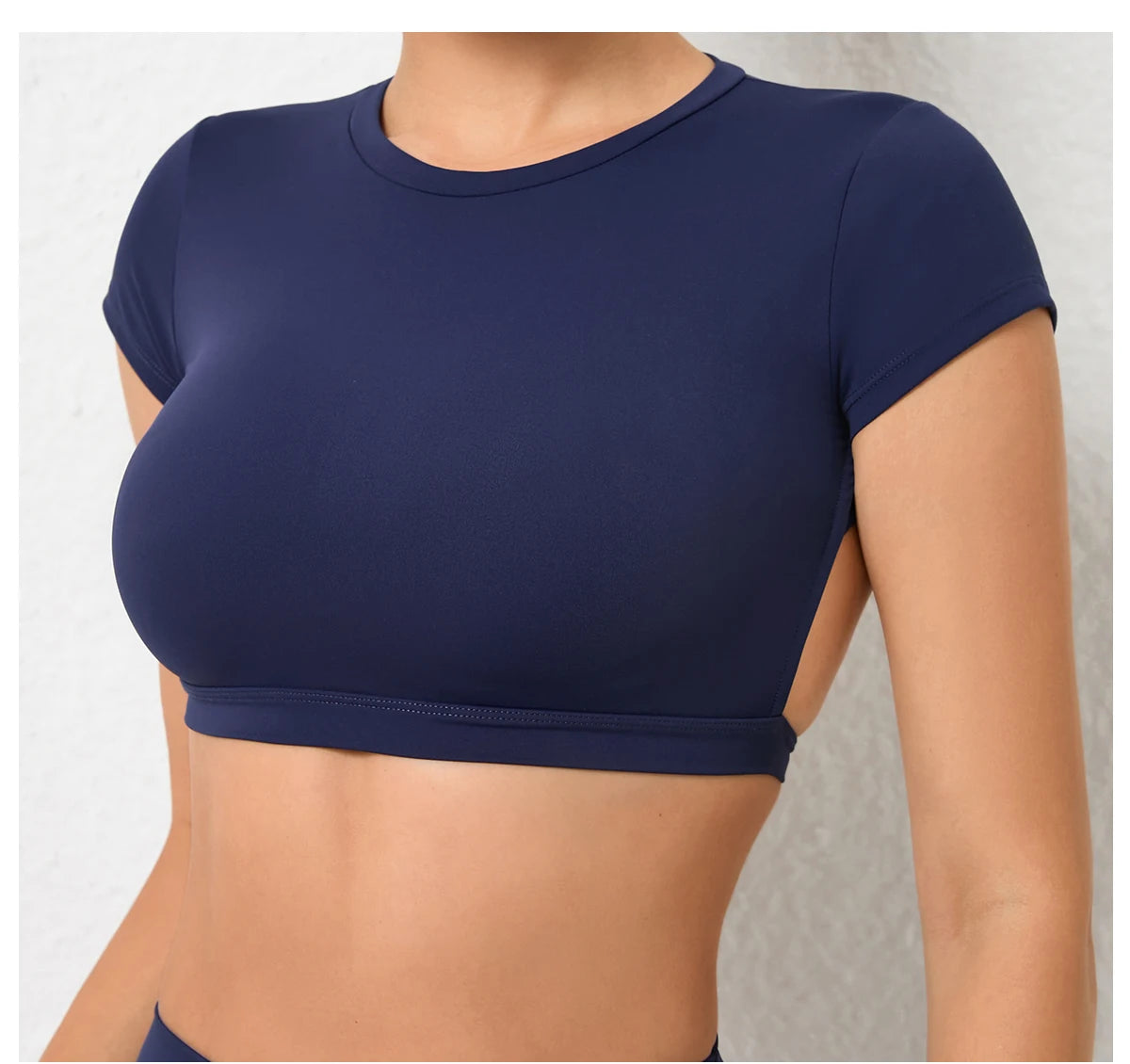 Seamless Breathable Sports knit Backless Bra