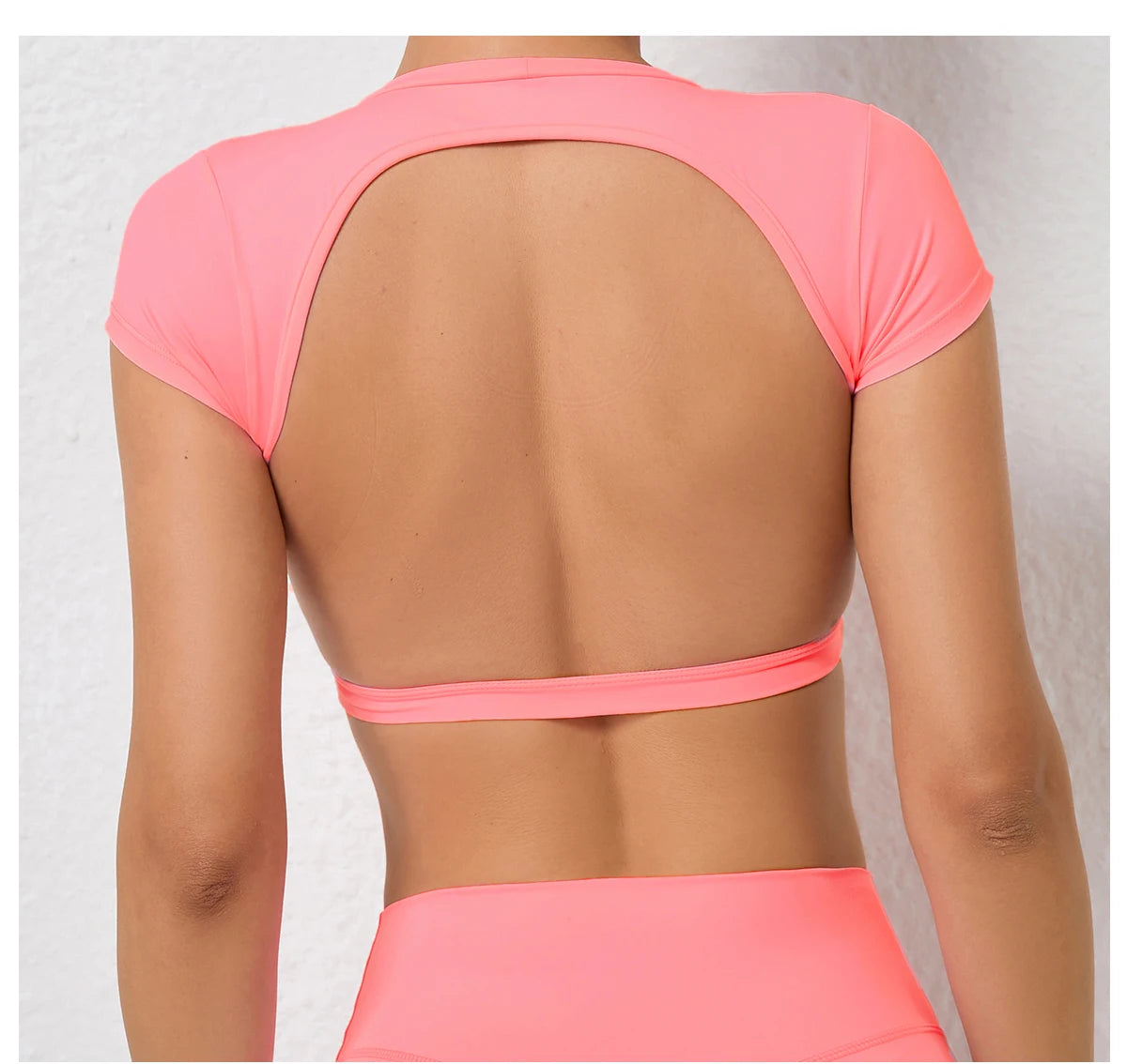 Seamless Breathable Sports knit Backless Bra