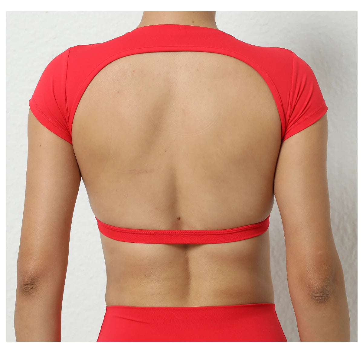 Seamless Breathable Sports knit Backless Bra